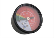 MP Filtri BVA14P01 43mm Red & Green Filter Clogging Indicator Gauge 1/8" BSP Rear Mounted